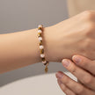 Tiger Eye and Agate Stretch Bracelet