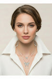 Sterling Silver Double Butterfly Necklace