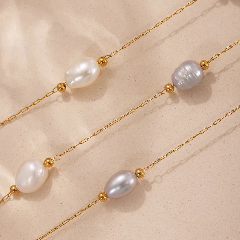 18K Gold Plated Freshwater Pearl Necklace