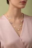 18K gold plated freshwater pearl necklace