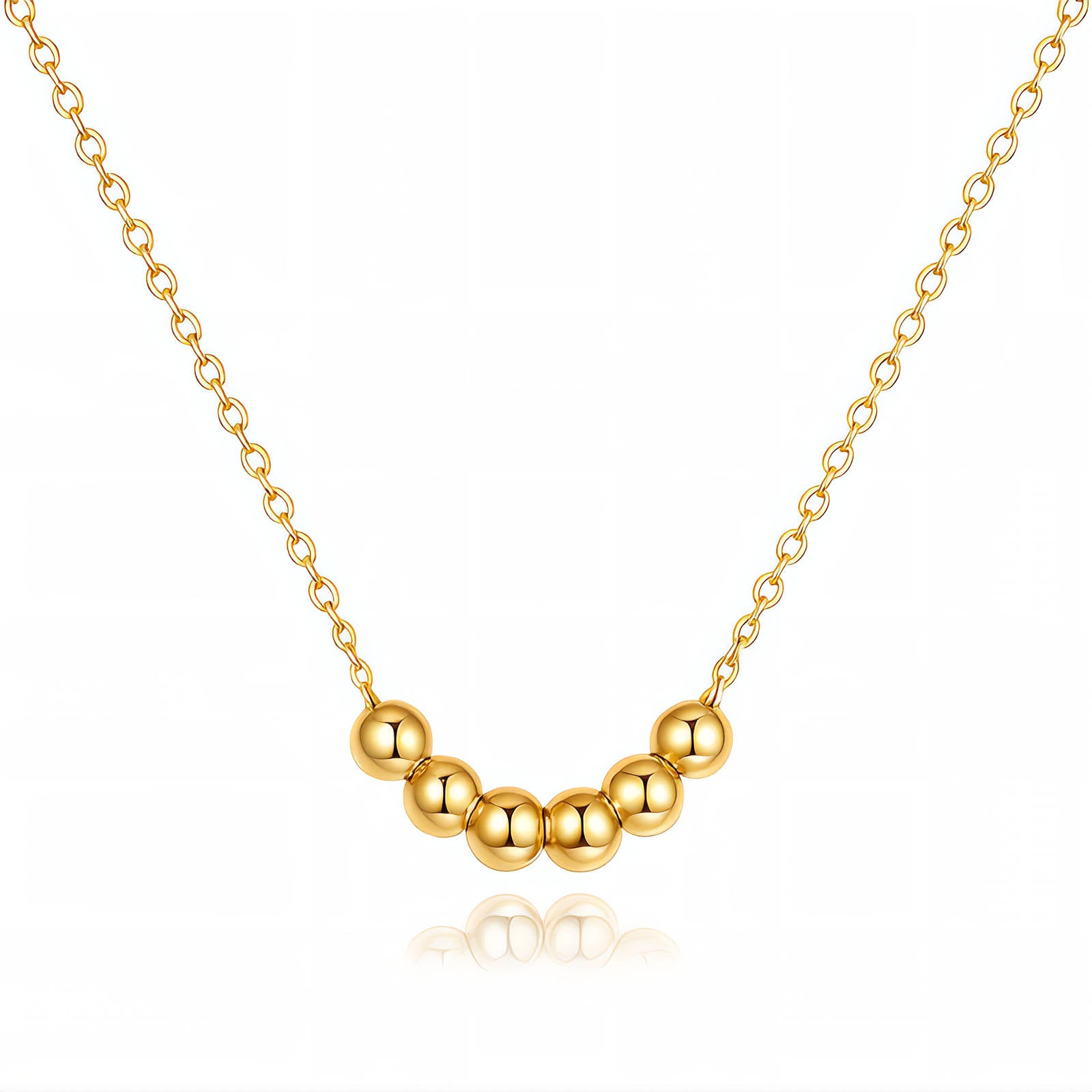 18K gold plated matching necklace bracelet and earring set