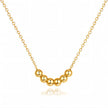 18K gold plated matching necklace bracelet and earring set