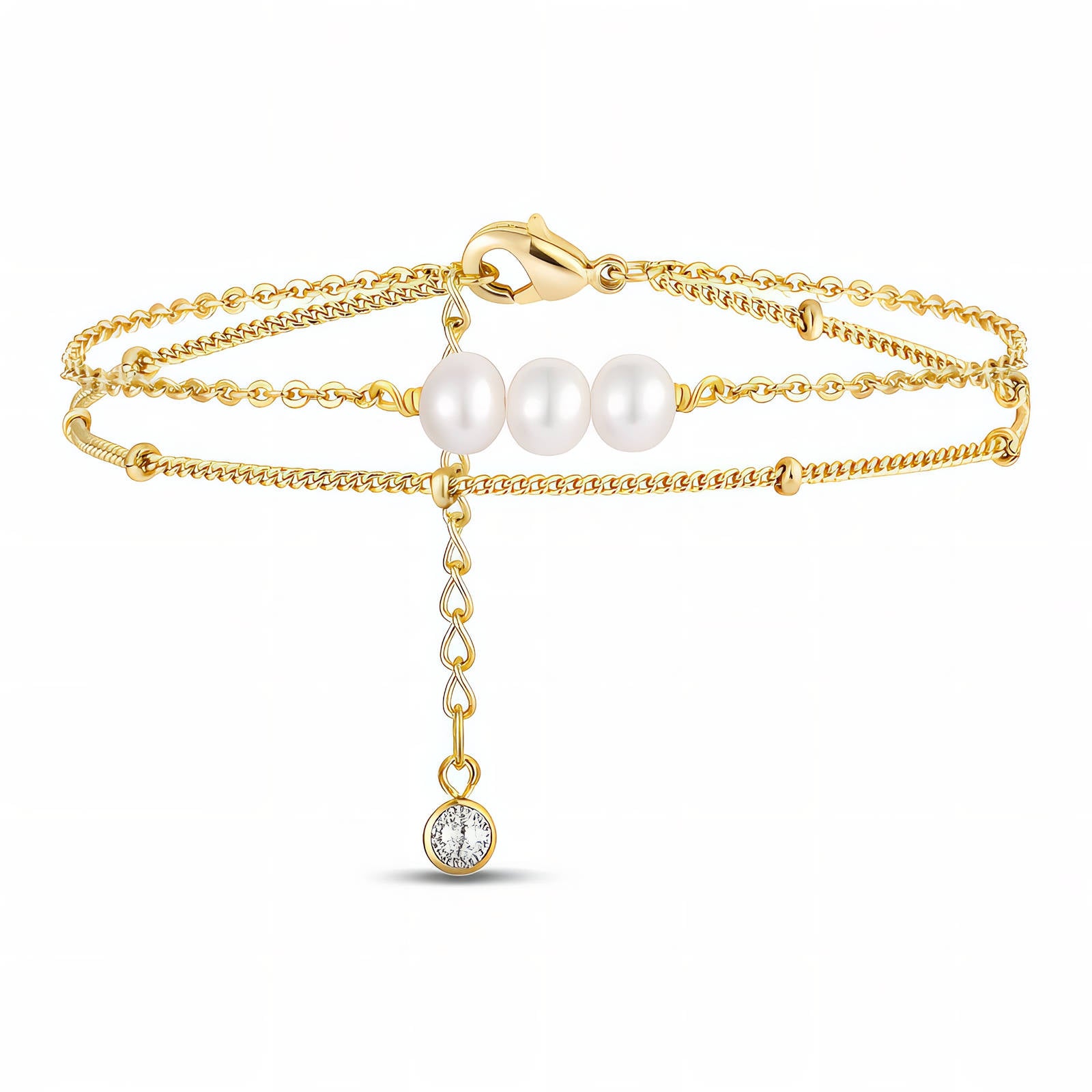 Delicate 18K gold plated bracelet