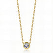 2 Layer Zirconia Sunflower Necklace