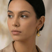 18K gold plated butterfly earrings and bracelet set