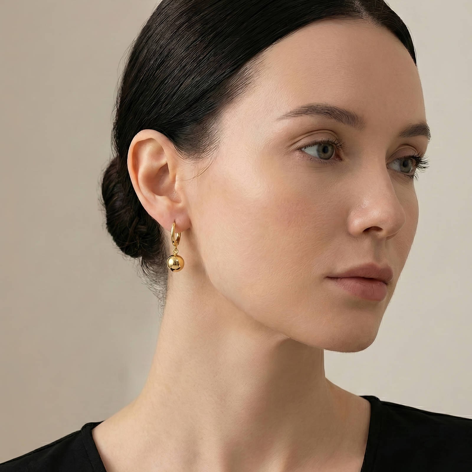 Dainty 18K gold plated earrings