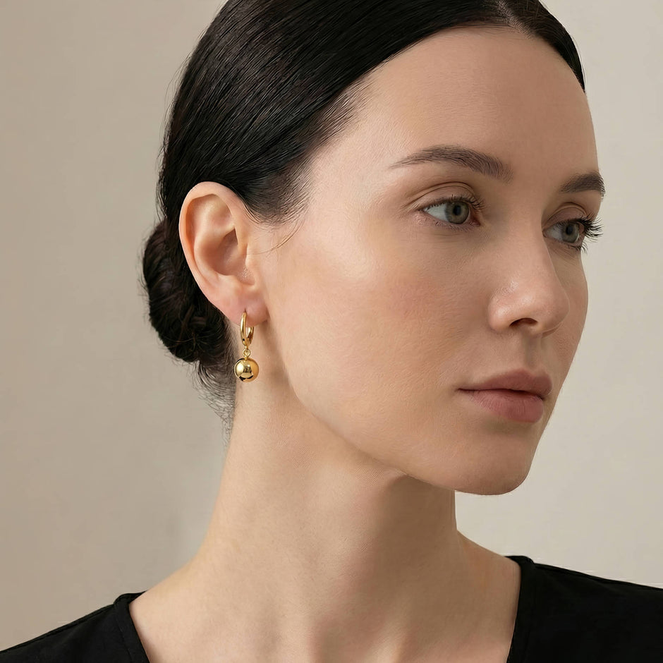 Dainty 18K gold plated earrings