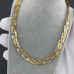 Braided Gold and Silver Necklace