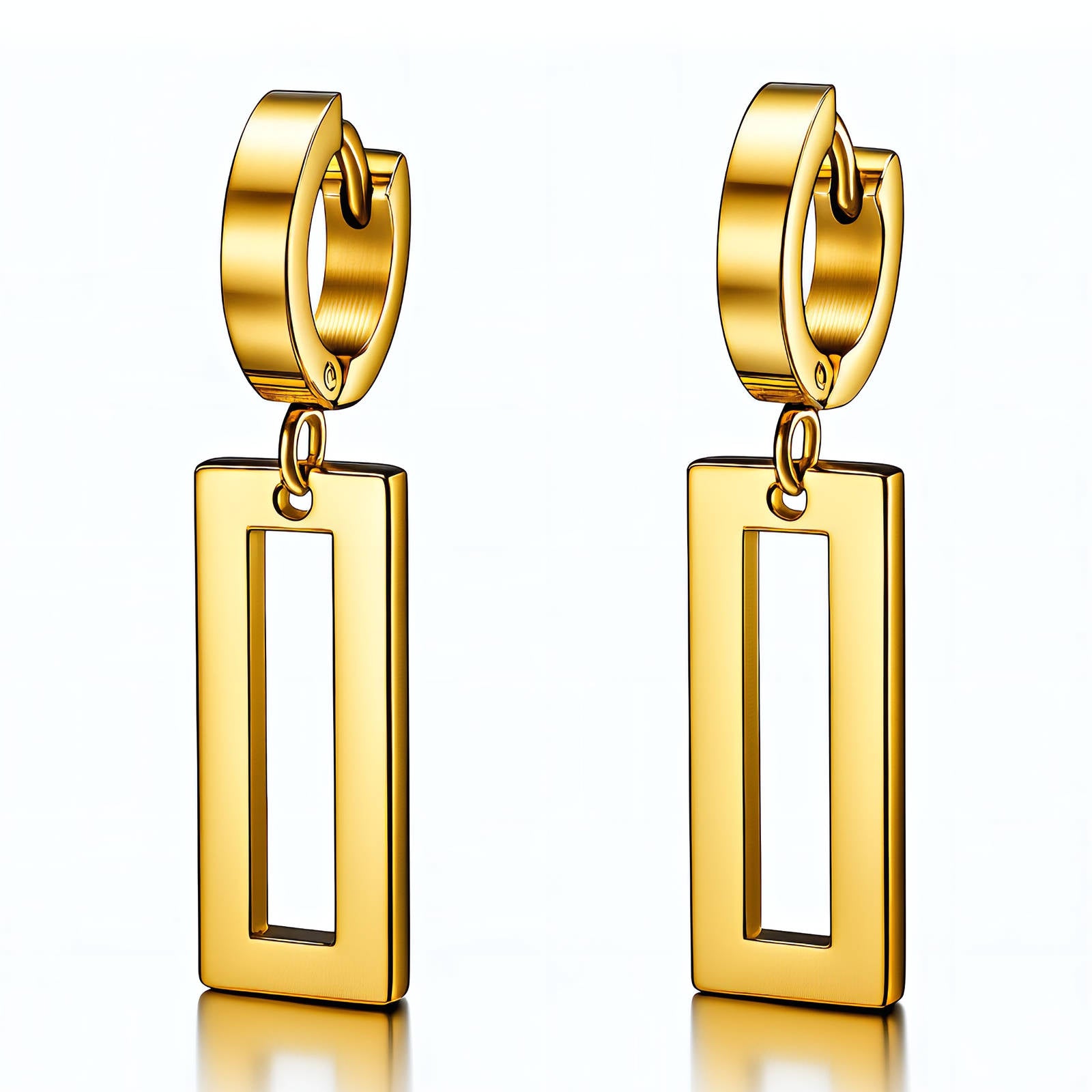 18K gold plated stainless steel earrings