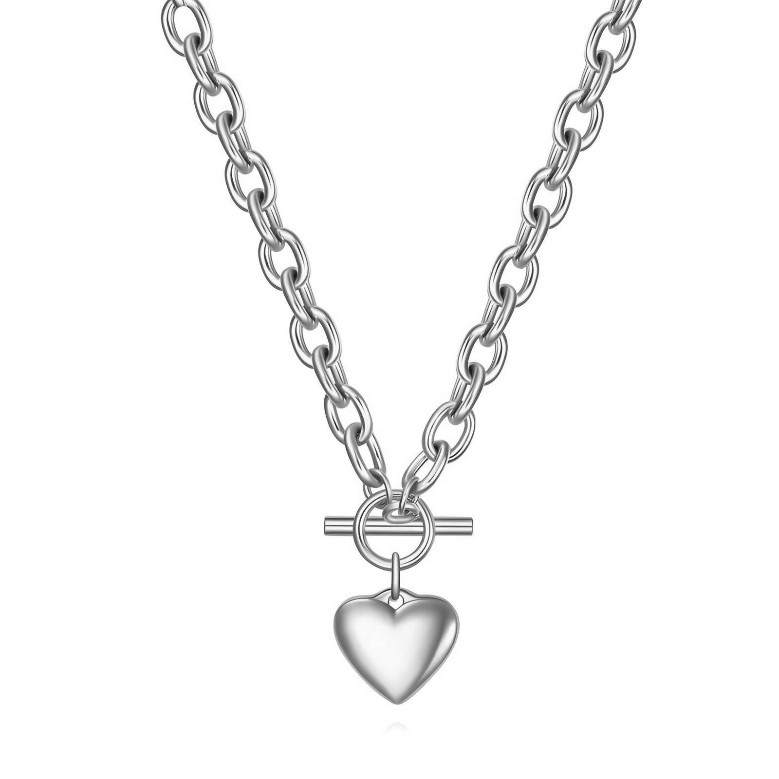 Heart Necklace Stainless Steel