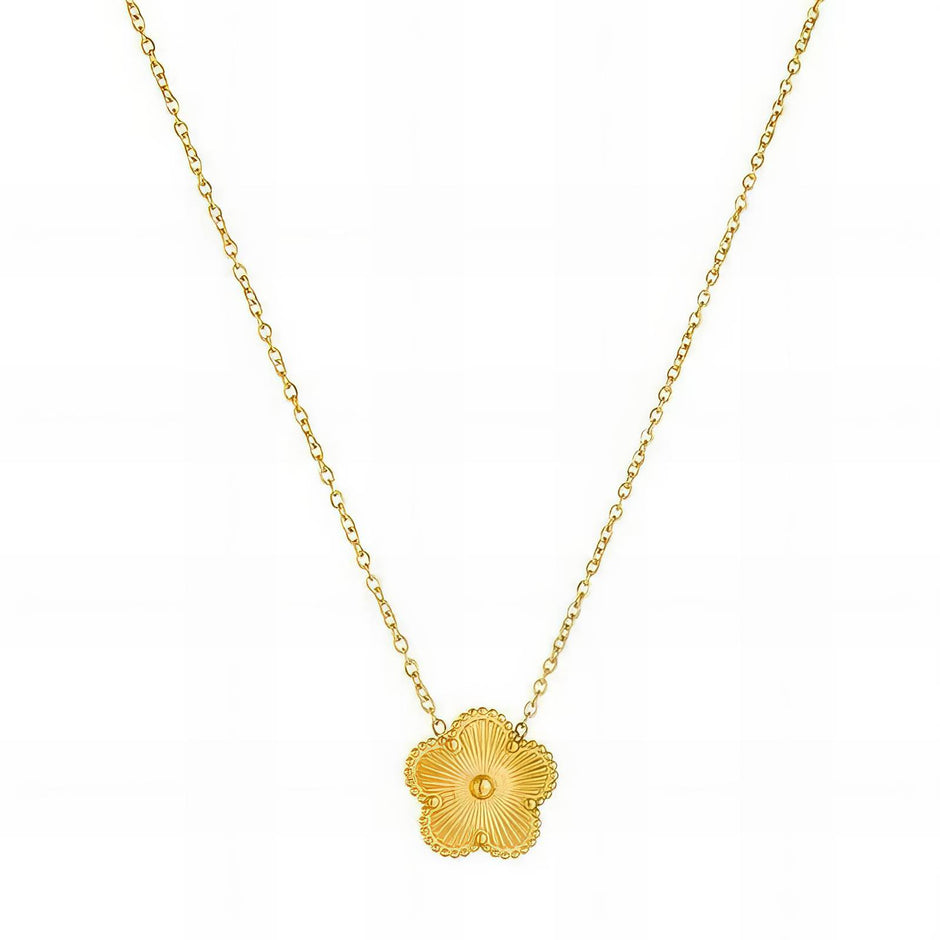 18K Gold Plated Matching Necklace and Earring Set