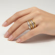 18K gold plated stainless steel ring