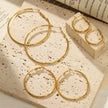 18K Gold Plated Hoop Earrings