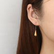 18K gold plated teardrop drop earrings
