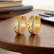 18K gold plated small huggy hoop earrings