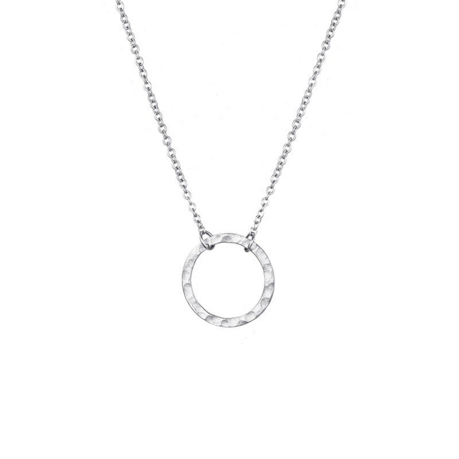 Dainty  Silver Ring Necklace