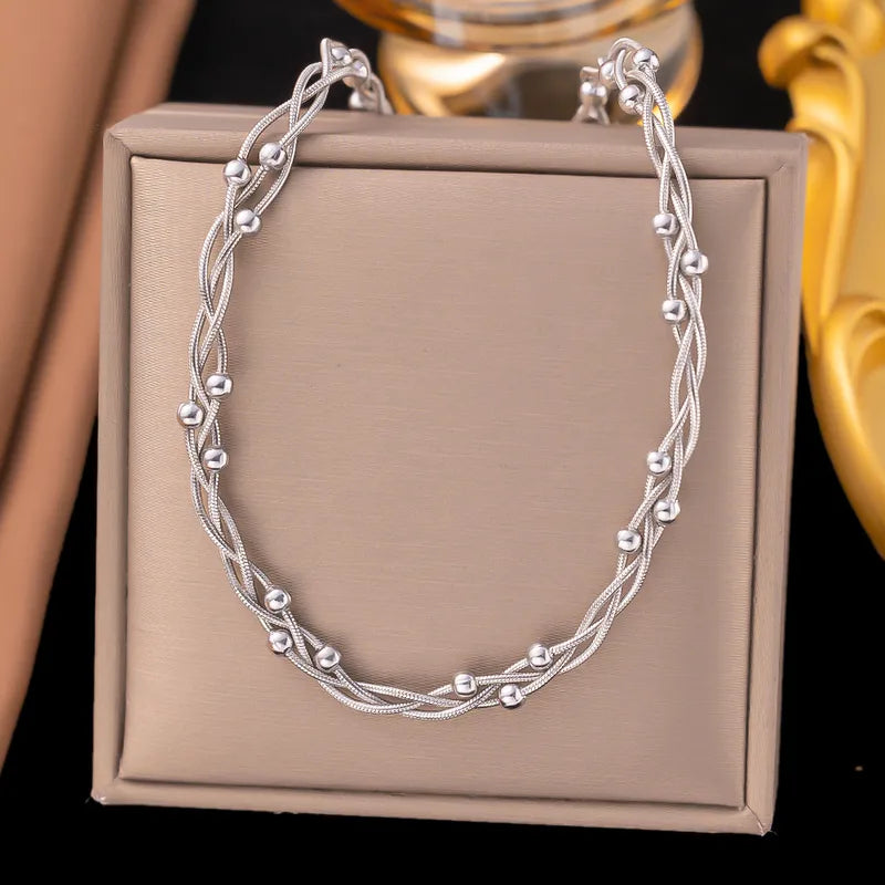 Stainless steel choker necklace