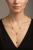 18K gold plated lariat Y necklace