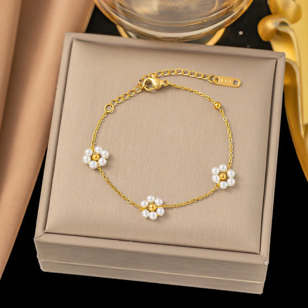 Dainty 18K gold plated bracelet